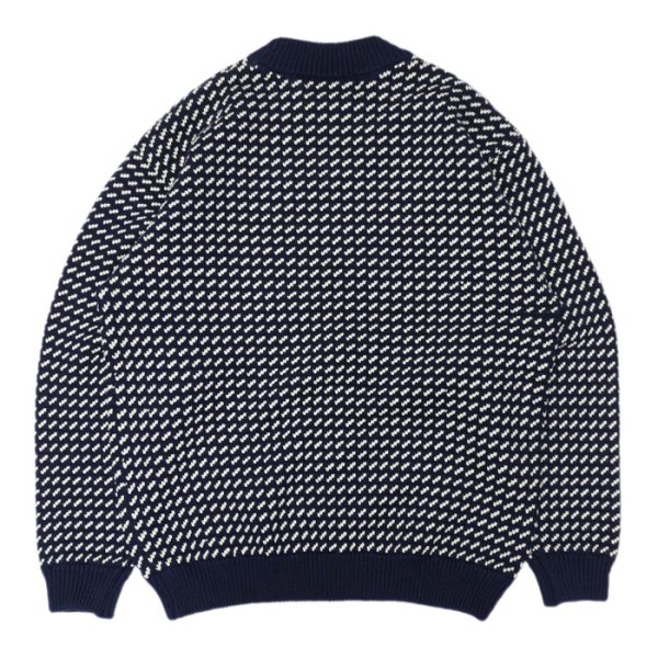 画像2: L.L.Bean Japan Edition（エルエルビーン ジャパンエディション）Men's Wayne Sweater Bard's-Eye（メンズ ウェインセーターバーズアイ） / Navy×Natural（ネイビー×ナチュラル） (2)