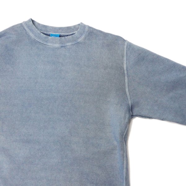 画像4: Good On(グッドオン)Rough Crew Sweat(ラフクルースウェット)"Pigment Dye" / Ajisai(アジサイ) (4)