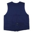 画像2: Post O'Alls（ポストオーバーオールズ）1 Pocket Vest（1ポケットベスト）"Vintage twill w/trashed wool lining indigo w / stripe lining" / Indigo（インディゴ） (2)