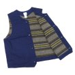画像3: Post O'Alls（ポストオーバーオールズ）1 Pocket Vest（1ポケットベスト）"Vintage twill w/trashed wool lining indigo w / stripe lining" / Indigo（インディゴ） (3)