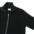 画像5: Yonetomi NEW BASIC（ヨネトミニューベーシック）EX Fine Wool Rib Knit Blouson（エクストラファインウールリブニットブルゾン）/ Black（ブラック） (5)