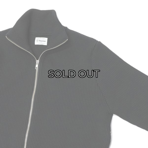 画像5: Yonetomi NEW BASIC（ヨネトミニューベーシック）EX Fine Wool Rib Knit Blouson（エクストラファインウールリブニットブルゾン）/ Black（ブラック） (5)