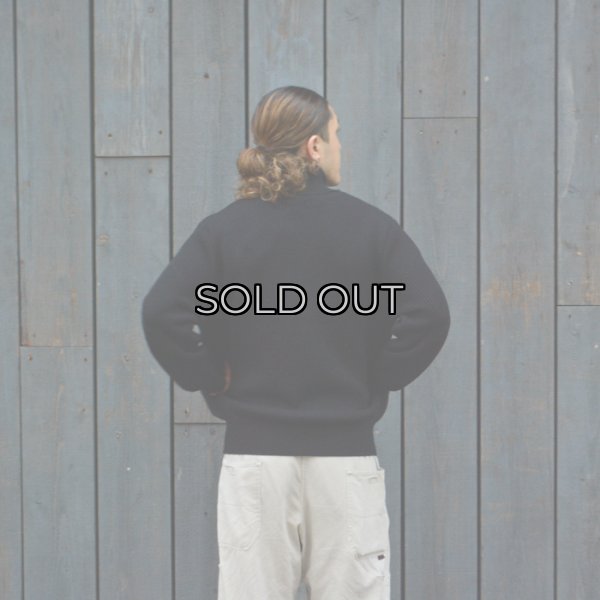 画像11: Yonetomi NEW BASIC（ヨネトミニューベーシック）EX Fine Wool Rib Knit Blouson（エクストラファインウールリブニットブルゾン）/ Black（ブラック） (11)