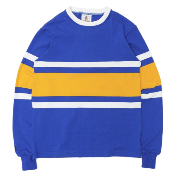 画像2: ※Exclusive※ BARBARIAN(バーバリアン)Light Weight Crew Neck Shirt(ライトウェイト クルーネックシャツ) "8oz Jersey" / Royal×White×Gold(ロイヤルブルー×ホワイト×ゴールド) (2)