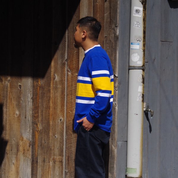 画像8: ※Exclusive※ BARBARIAN(バーバリアン)Light Weight Crew Neck Shirt(ライトウェイト クルーネックシャツ) "8oz Jersey" / Royal×White×Gold(ロイヤルブルー×ホワイト×ゴールド) (8)