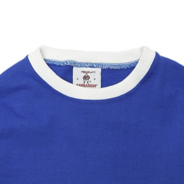 画像4: ※Exclusive※ BARBARIAN(バーバリアン)Light Weight Crew Neck Shirt(ライトウェイト クルーネックシャツ) "8oz Jersey" / Royal×White×Gold(ロイヤルブルー×ホワイト×ゴールド) (4)