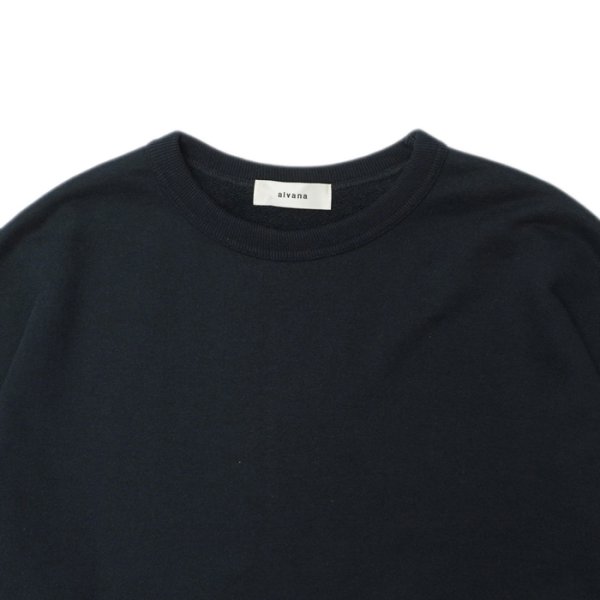 画像3: alvana(アルヴァナ)TURI-AMI 60s SAHPE SWEAT(吊り編み60sシェイプスウェット)/ B,Navy(ブラックーネイビー) (3)