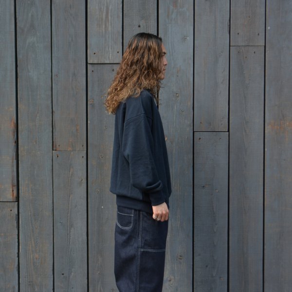 画像9: alvana(アルヴァナ)TURI-AMI 60s SAHPE SWEAT(吊り編み60sシェイプスウェット)/ B,Navy(ブラックーネイビー) (9)