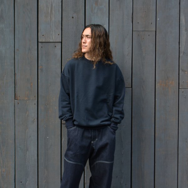 画像8: alvana(アルヴァナ)TURI-AMI 60s SAHPE SWEAT(吊り編み60sシェイプスウェット)/ B,Navy(ブラックーネイビー) (8)