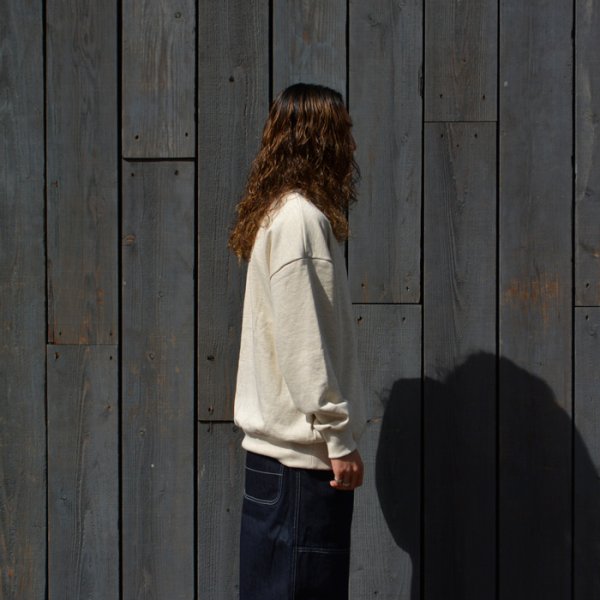 画像10: alvana(アルヴァナ)TURI-AMI 60s SAHPE SWEAT(吊り編み60sシェイプスウェット)/OAT-Grey(オートミールグレー) (10)