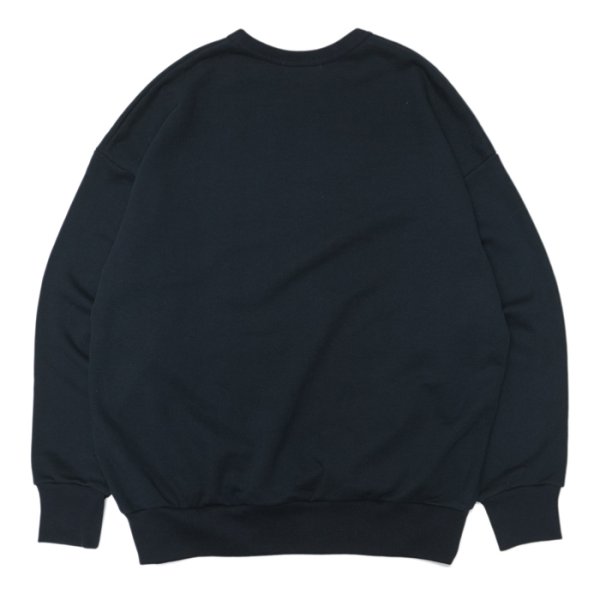 画像2: alvana(アルヴァナ)TURI-AMI 60s SAHPE SWEAT(吊り編み60sシェイプスウェット)/ B,Navy(ブラックーネイビー) (2)