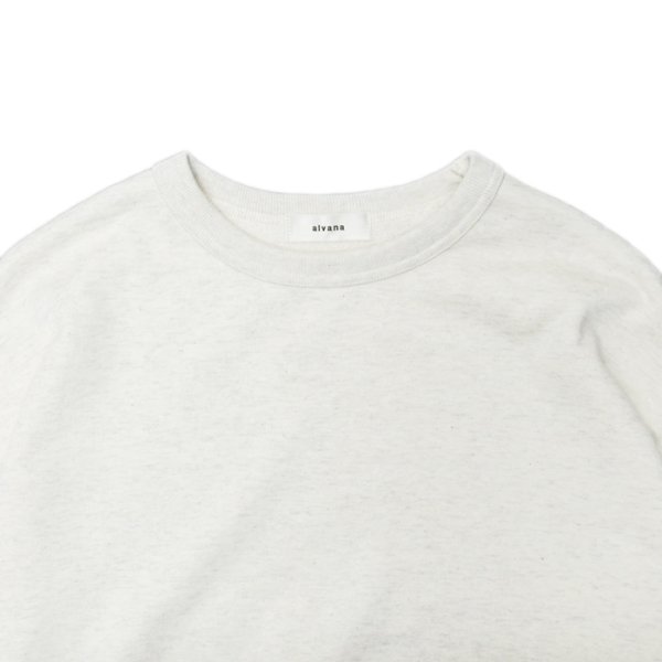 画像3: alvana(アルヴァナ)TURI-AMI 60s SAHPE SWEAT(吊り編み60sシェイプスウェット)/OAT-Grey(オートミールグレー) (3)
