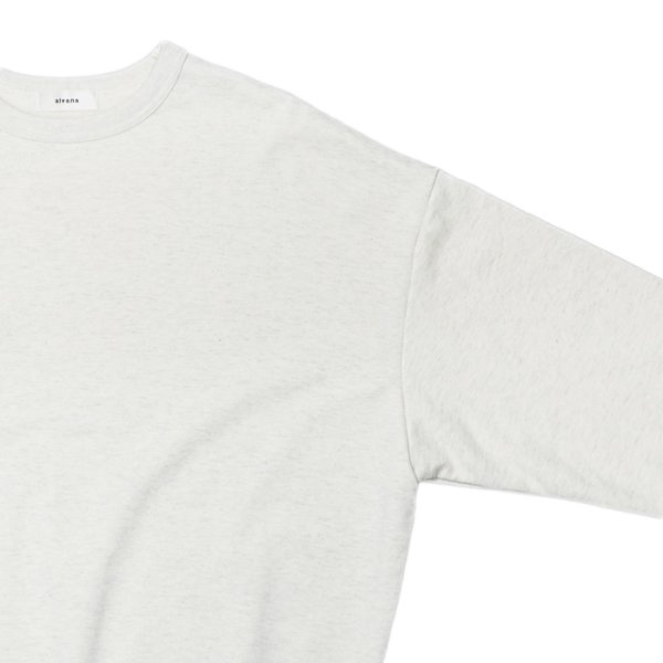 画像4: alvana(アルヴァナ)TURI-AMI 60s SAHPE SWEAT(吊り編み60sシェイプスウェット)/OAT-Grey(オートミールグレー) (4)