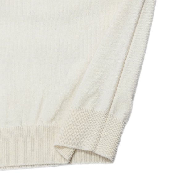 画像6: Yonetomi NEW BASIC（ヨネトミニューベーシック）RIGID CASHMERE SWEATER PULLOVER（リジットカシミアセータープルオーバー）/ Raw（ロウ） (6)