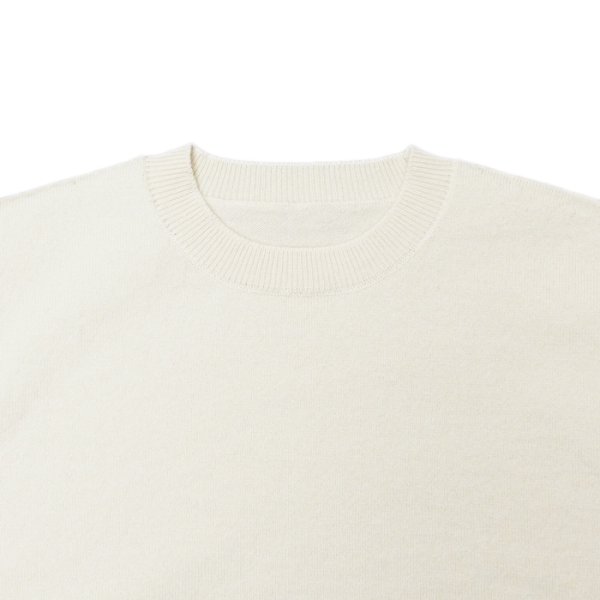 画像3: Yonetomi NEW BASIC（ヨネトミニューベーシック）RIGID CASHMERE SWEATER PULLOVER（リジットカシミアセータープルオーバー）/ Raw（ロウ） (3)