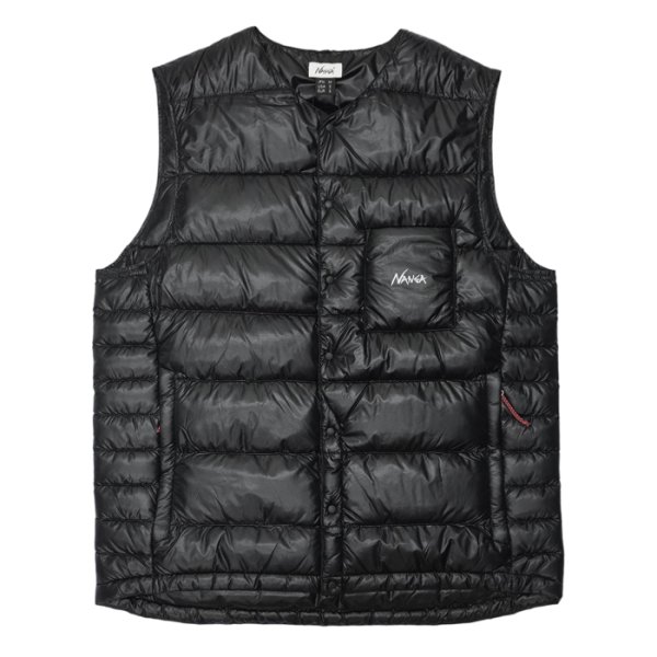 画像1: NANGA（ナンガ）INNER DOWN VEST（インナーダウンベスト）/ Black（ブラック） (1)