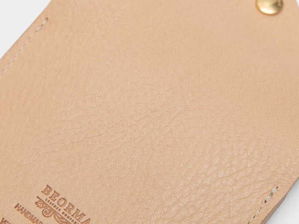 画像4: BEORMA(ベオーマ)SIMPLE WALLET(シンプルウォレット)"NATUR LEATHER"/Natural(ナチュラル) (4)