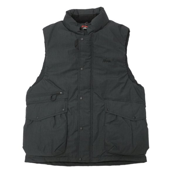 画像1: NANGA（ナンガ）HINOC DOWN VEST（ヒノックダウンベスト）/ Charcoal（チャコール） (1)