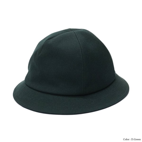 画像3: O/EIGHTH(オーエイス)Type U HAT(タイプ・U)”Wool Gabardine" / Black(ブラック)・D,Green(ダークグリーン) (3)