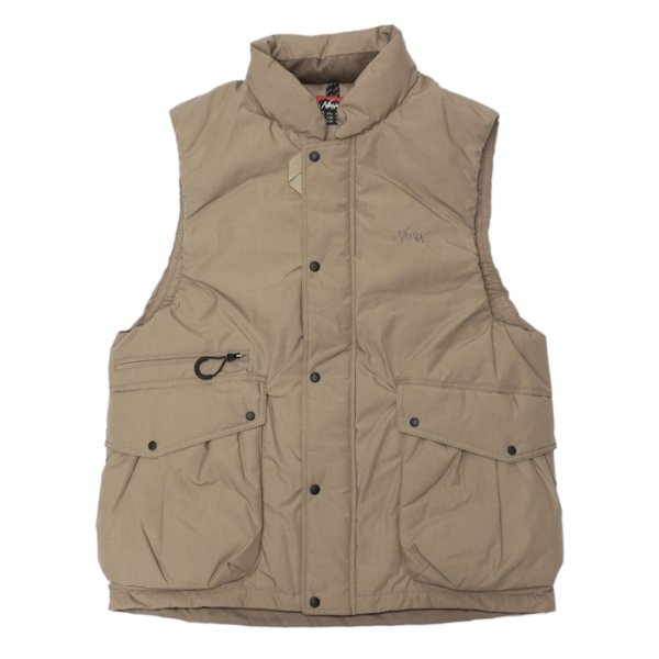 画像1: NANGA（ナンガ）HINOC DOWN VEST（ヒノックダウンベスト）/ Beige（ベージュ） (1)