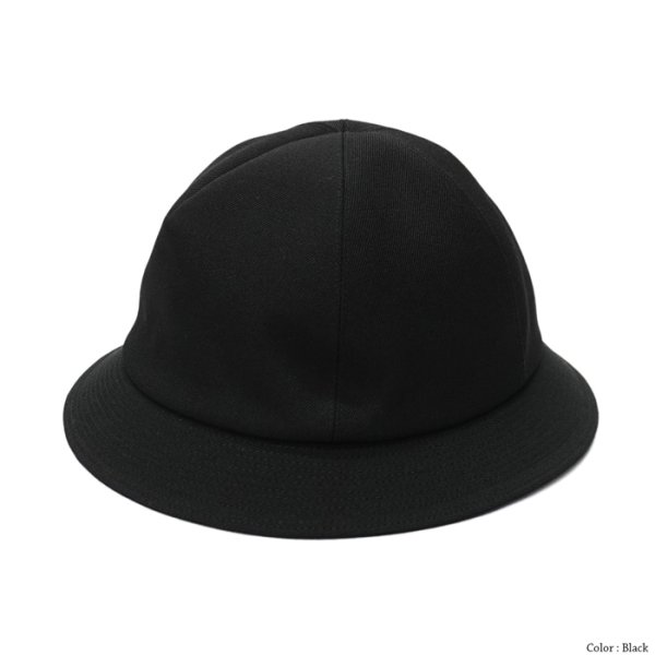 画像2: O/EIGHTH(オーエイス)Type U HAT(タイプ・U)”Wool Gabardine" / Black(ブラック)・D,Green(ダークグリーン) (2)