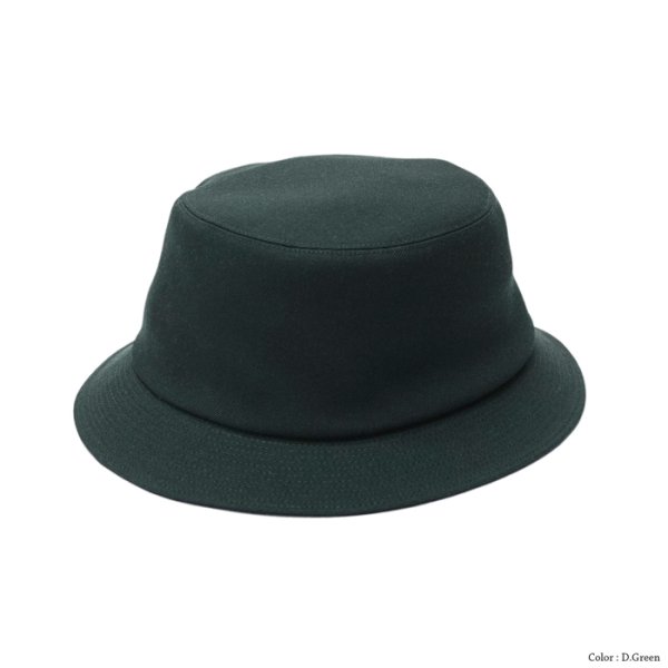 画像3: O/EIGHTH(オーエイス)Type OH HAT(タイプ・OH)”Wool Gabardine" / Black(ブラック)・D,Green(ダークグリーン) (3)