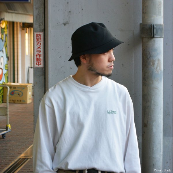 画像10: O/EIGHTH(オーエイス)Type OH HAT(タイプ・OH)”Wool Gabardine" / Black(ブラック)・D,Green(ダークグリーン) (10)