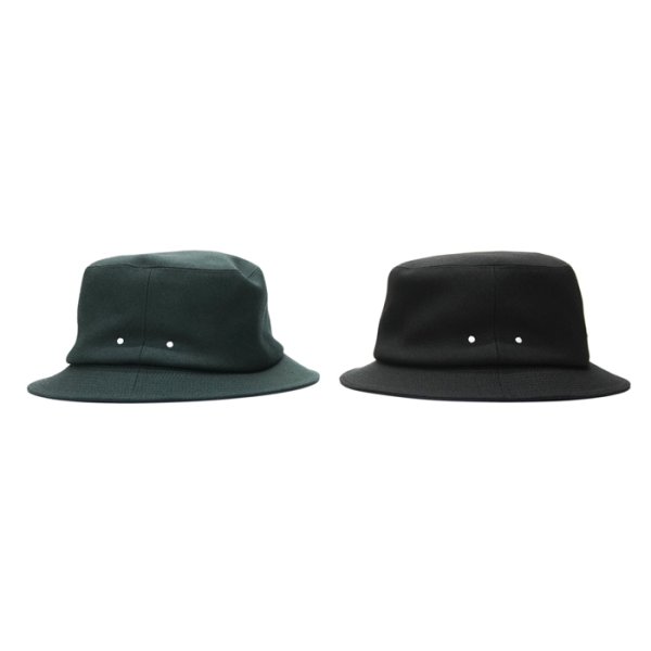 画像9: O/EIGHTH(オーエイス)Type OH HAT(タイプ・OH)”Wool Gabardine" / Black(ブラック)・D,Green(ダークグリーン) (9)
