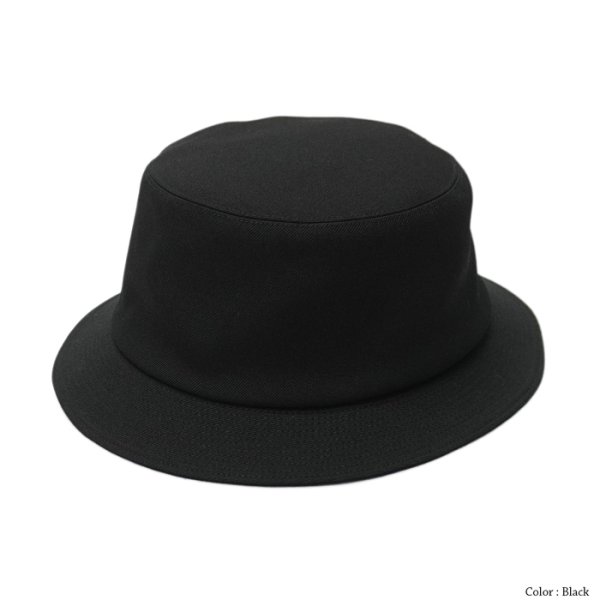 画像2: O/EIGHTH(オーエイス)Type OH HAT(タイプ・OH)”Wool Gabardine" / Black(ブラック)・D,Green(ダークグリーン) (2)