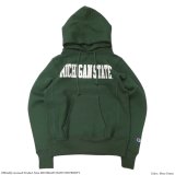 Champion（チャンピオン）”New” REVERSE WEAVE PULLOVER HOODED SWEATSHIRT（リバースウィーブプルオーバーフーデットスウェットシャツ）"MICHIGAN STATE・Made in USA" / Moss Green（モスグリーン）