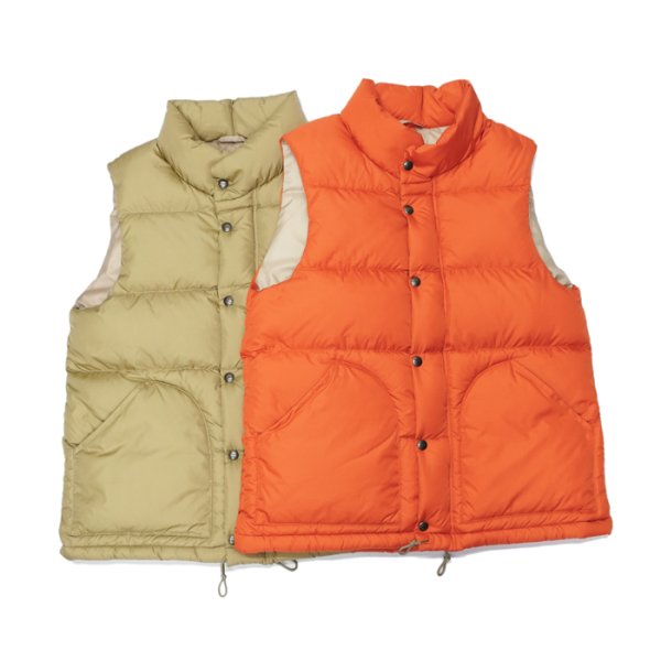 画像3: SIERRA DESIGNS(シエラデザイン)ZIP DOWN VEST(ジップダウンベスト)/ Orange(オレンジ) (3)