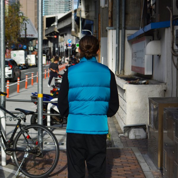 画像14: SIERRA DESIGNS（シエラデザイン）ZIP DOWN VEST（ジップダウンベスト）/ Turquoise（ターコイズ） (14)