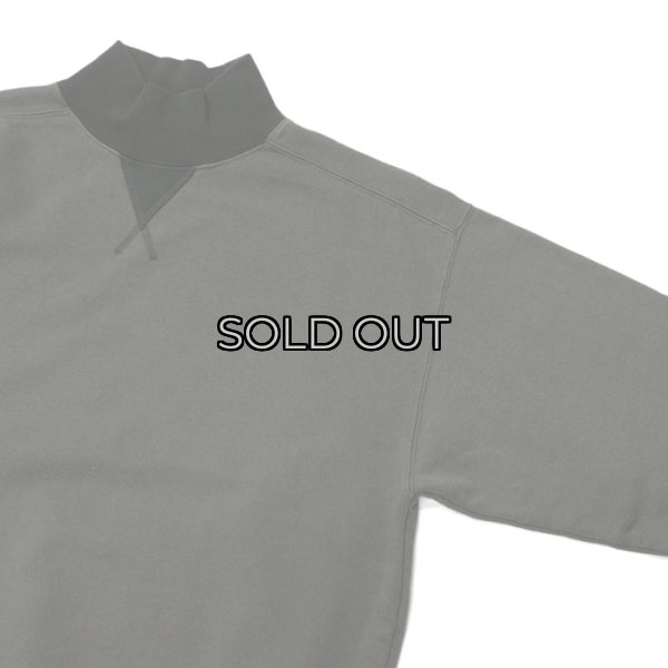 画像5: Nigel Cabourn（ナイジェルケーボン）HIGH NECK SHIRT（ハイネックシャツ）"TWO TONE" / Dark Green（ダークグリーン） (5)