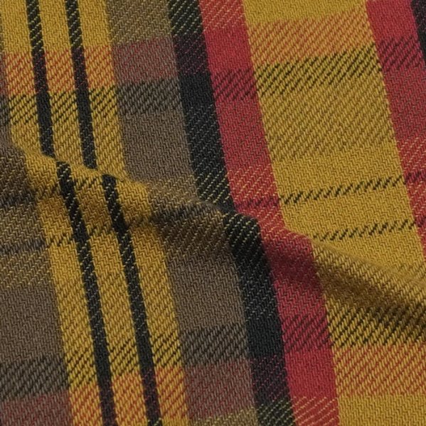 画像3: STUDIO D'ARTISAN(ステュディオ・ダ・ルチザン)Heavy Wight  Flannel Shirt (ヘビーウェイトフランネルシャツ)/Yellow(イエロー)・Green(グリーン) (3)