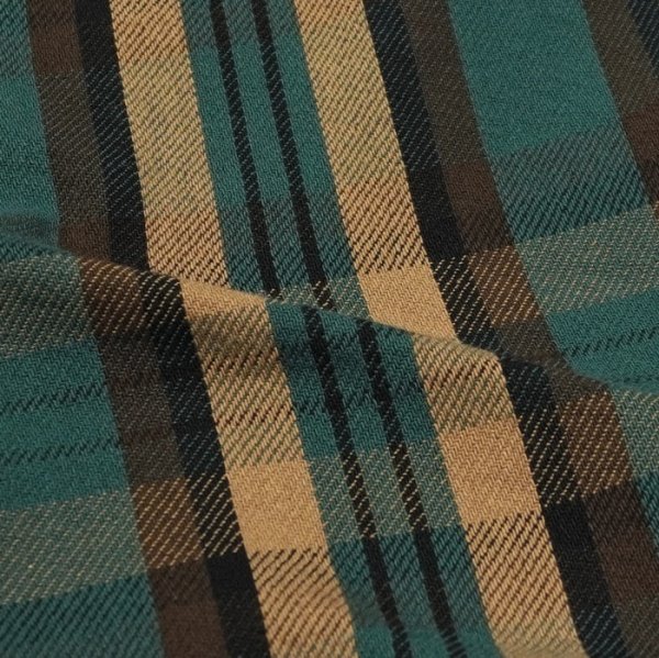 画像5: STUDIO D'ARTISAN(ステュディオ・ダ・ルチザン)Heavy Wight  Flannel Shirt (ヘビーウェイトフランネルシャツ)/Yellow(イエロー)・Green(グリーン) (5)