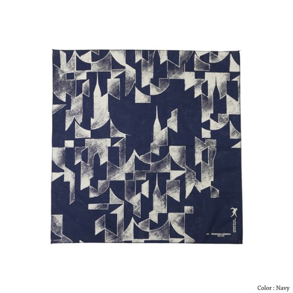 画像5: 【PointUp10%11/10迄】ENGINEERED GARMENTS（エンジニアードガーメンツ）PRINTED BANDANA（プリンテッドバンダナ）/Black（ブラック）・Navy（ネイビー） (5)