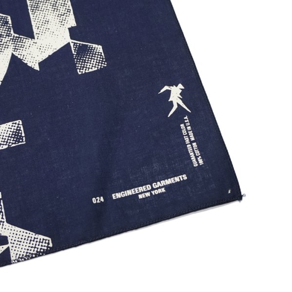 画像7: 【PointUp10%11/10迄】ENGINEERED GARMENTS（エンジニアードガーメンツ）PRINTED BANDANA（プリンテッドバンダナ）/Black（ブラック）・Navy（ネイビー） (7)