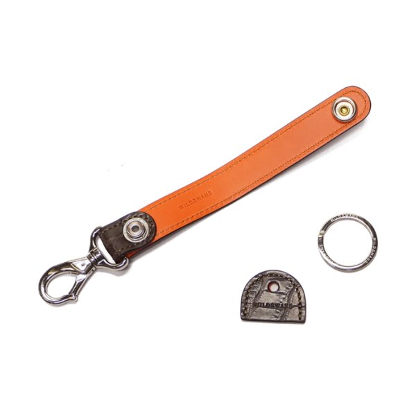 画像5: WILD SWANS(ワイルドスワンズ)BRANCHII(ブランチ2)キーホルダー/チョコ"クロコダイル"×オレンジ"ブッテーロ" (5)