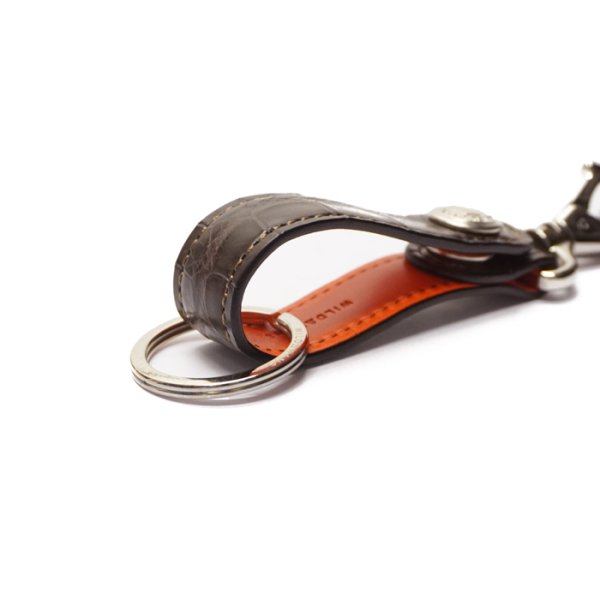 画像3: WILD SWANS(ワイルドスワンズ)BRANCHII(ブランチ2)キーホルダー/チョコ"クロコダイル"×オレンジ"ブッテーロ" (3)