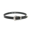 画像1: TORY LEATHER（トリーレザー）3-Piece Silver Buckle Belt（3ピースシルバーバックルベルト）/ Black（ブラック） (1)