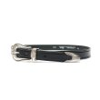 画像2: TORY LEATHER（トリーレザー）3-Piece Silver Buckle Belt（3ピースシルバーバックルベルト）/ Black（ブラック） (2)