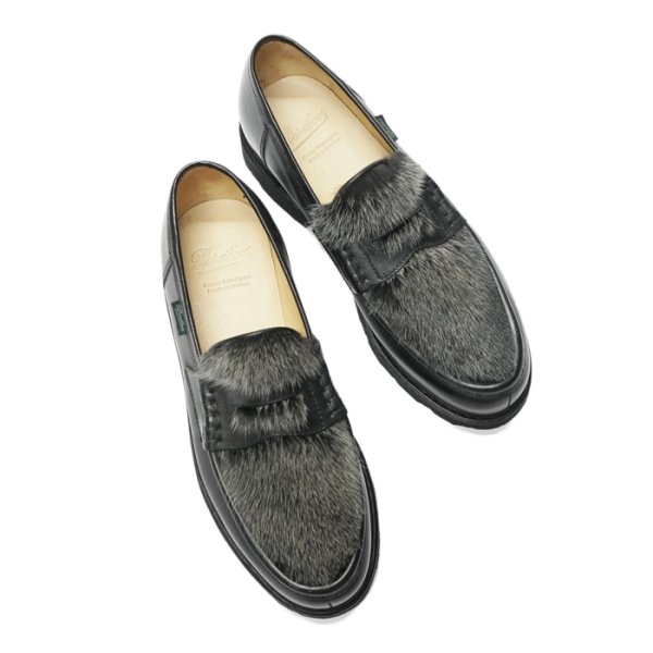 画像4: Paraboot（パラブーツ）REIMS+VISON（ランス+ミンクファー）/ Noir（ブラック） (4)