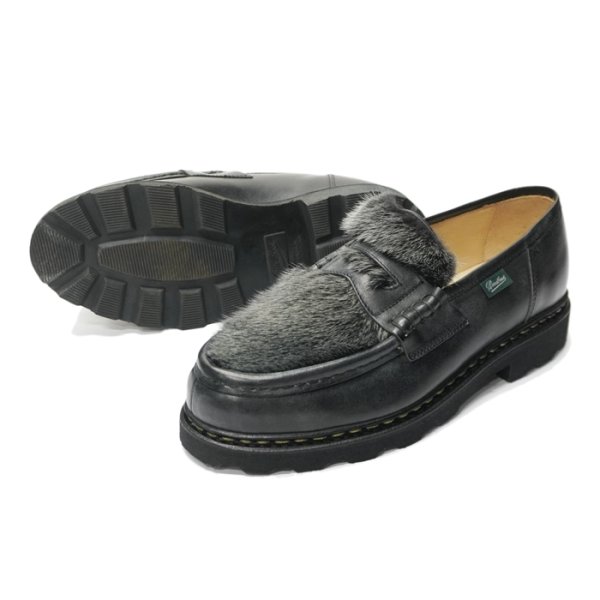 画像3: Paraboot（パラブーツ）REIMS+VISON（ランス+ミンクファー）/ Noir（ブラック） (3)