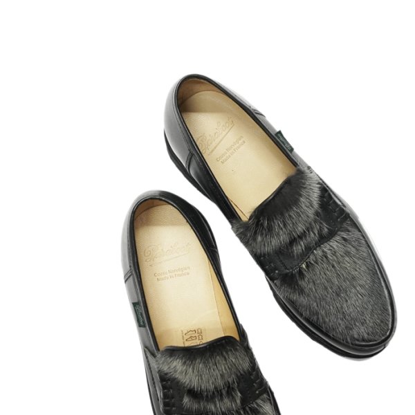 画像7: Paraboot（パラブーツ）REIMS+VISON（ランス+ミンクファー）/ Noir（ブラック） (7)