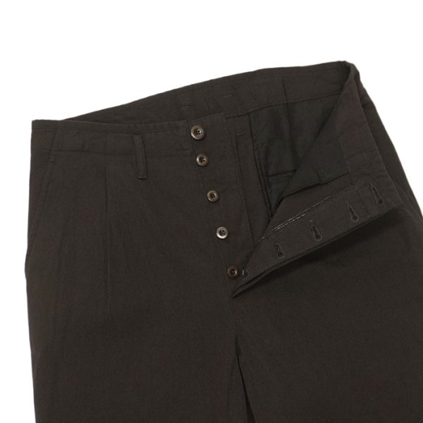 画像4: *A VONTADE（アボンタージ）1 Tuck Back Rise Trousers（1タックバックライズラウザーズ）"British Wool Line High Count Sarge"/ Dark Brown（ダークブラウン） (4)
