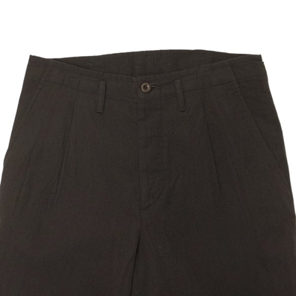 画像2: *A VONTADE（アボンタージ）1 Tuck Back Rise Trousers（1タックバックライズラウザーズ）"British Wool Line High Count Sarge"/ Dark Brown（ダークブラウン） (2)