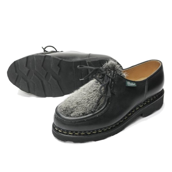 画像3: Paraboot(パラブーツ)MICHAEL ”VISON"(ミカエル+ミンクファー)"レディース" / Noir(ブラック) (3)