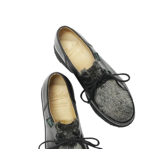 画像7: Paraboot(パラブーツ)MICHAEL ”VISON"(ミカエル+ミンクファー)"レディース" / Noir(ブラック) (7)