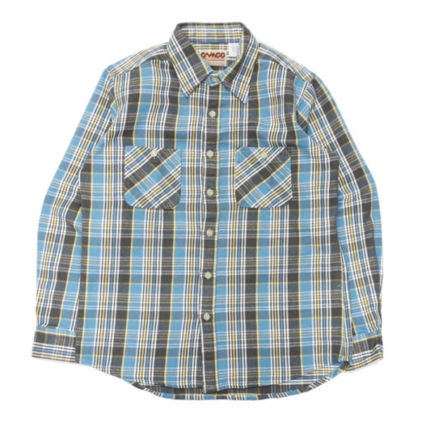 画像1: CAMCO（カムコ）Heavy Wight Flannel Shirt（ヘビーウエイト フランネルシャツ）/Blue（ブルー）※XLサイズのみ (1)