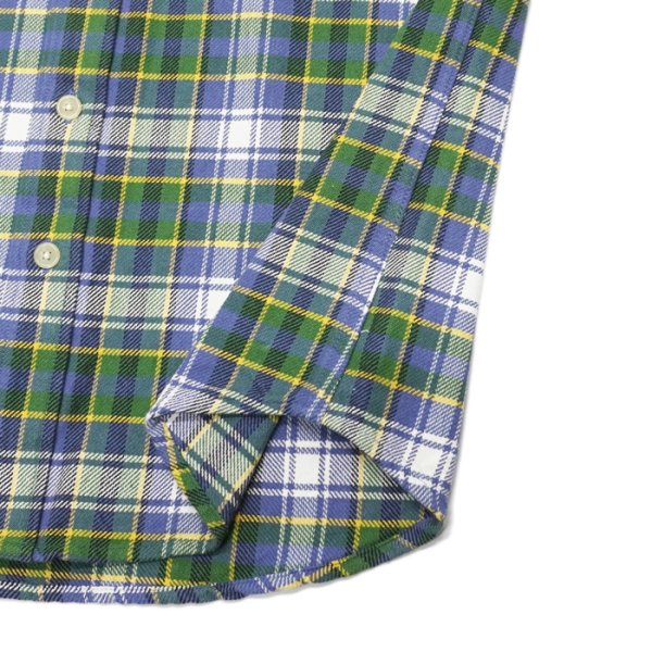 画像8: CAMCO（カムコ）Heavy Wight Flannel Shirt（ヘビーウエイト フランネルシャツ）/ Red×Blue　（ブルー）・Green×Blue（ブルー） (8)